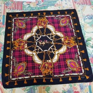 SOLD Ralph Lauren Polo scarf silk(?) equestrian